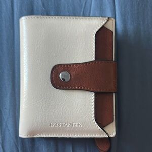 BOSTANTEN Cream and Brown Wallet